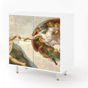 Sideboard - STORYZ - BS3 The Creation of Adam - White