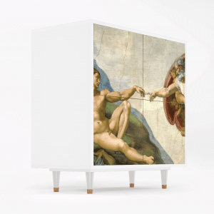 Sideboard - STORYZ - BS3 The Creation of Adam - White