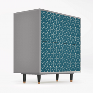 Sideboard - STORYZ - BS3 Turquoise Geometry - Grey