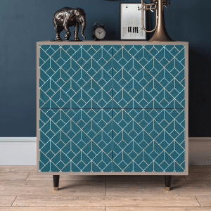 Sideboard - STORYZ - BS3 Turquoise Geometry - Latte