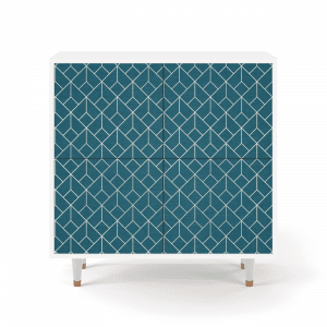 Sideboard - STORYZ - BS3 Turquoise Geometry - White