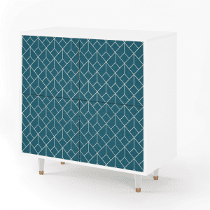 Sideboard - STORYZ - BS3 Turquoise Geometry - White