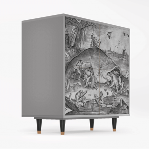 Sideboard - STORYZ - BS3 Big Fish Eat Little - Grey