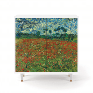 Sideboard - STORYZ - BS3 Poppy field by van Gogh - White
