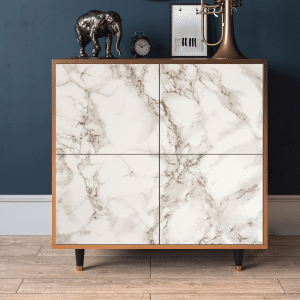 Sideboard - STORYZ - BS3 Milk Marble - Walnut