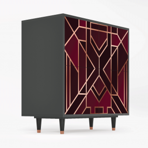 Sideboard - STORYZ - BS3 Burgundy Jewelery - Antracite