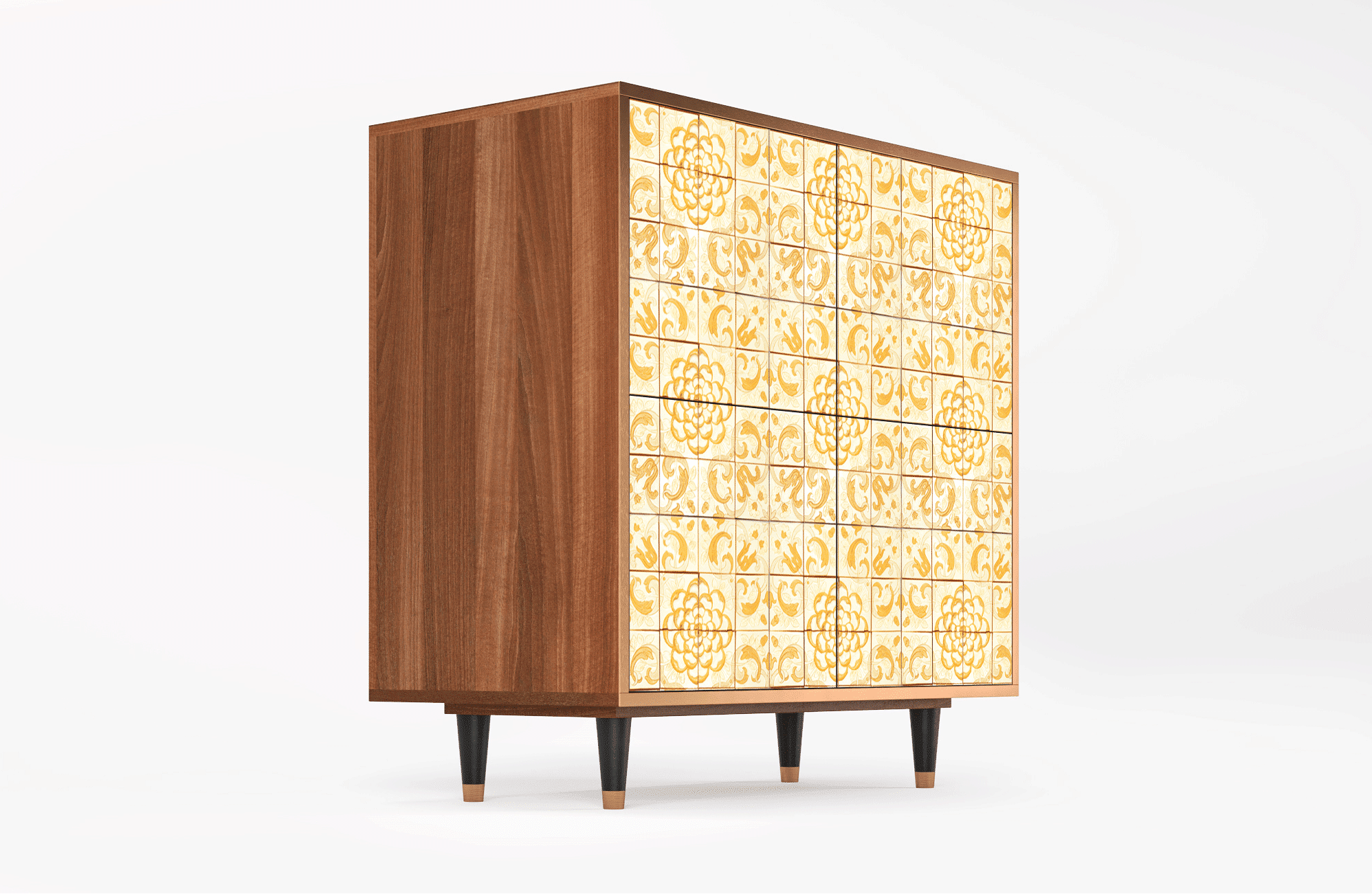 Sideboard – STORYZ – BS3 Sunshiny Tile – Walnut Sideboard - STORYZ - BS3 Sunshiny Tile - Walnut