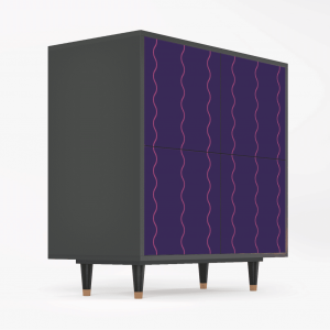 Sideboard - STORYZ - BS3 Grape Maccaroni - Antracite