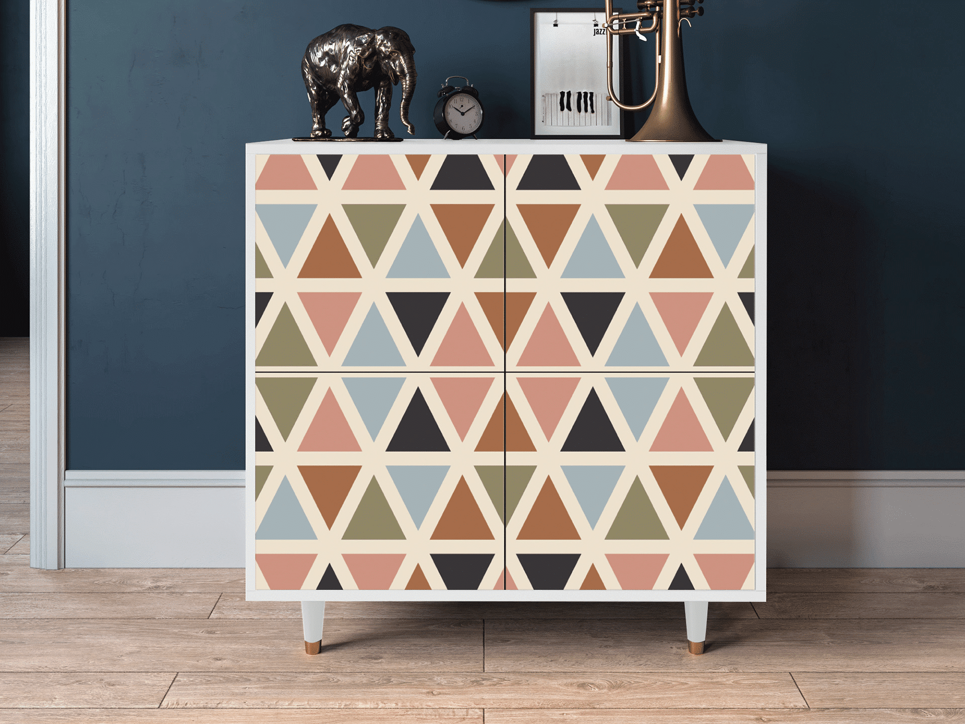 Sideboard - STORYZ - BS3 Royal Triangles - White Sideboard - STORYZ - BS3 Royal Triangles - White