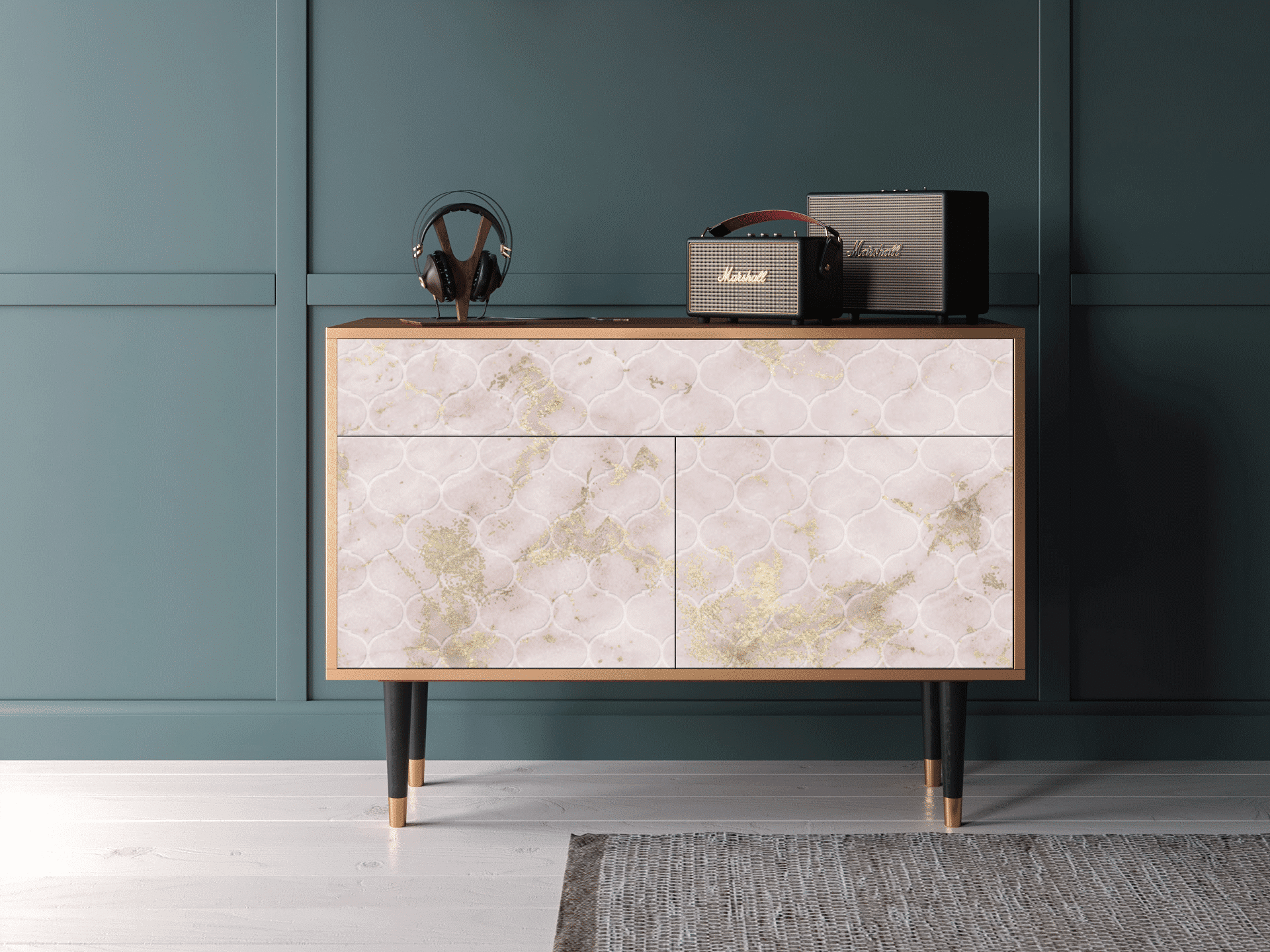 Sideboard - STORYZ - BS4 Dirty Roses - Walnut