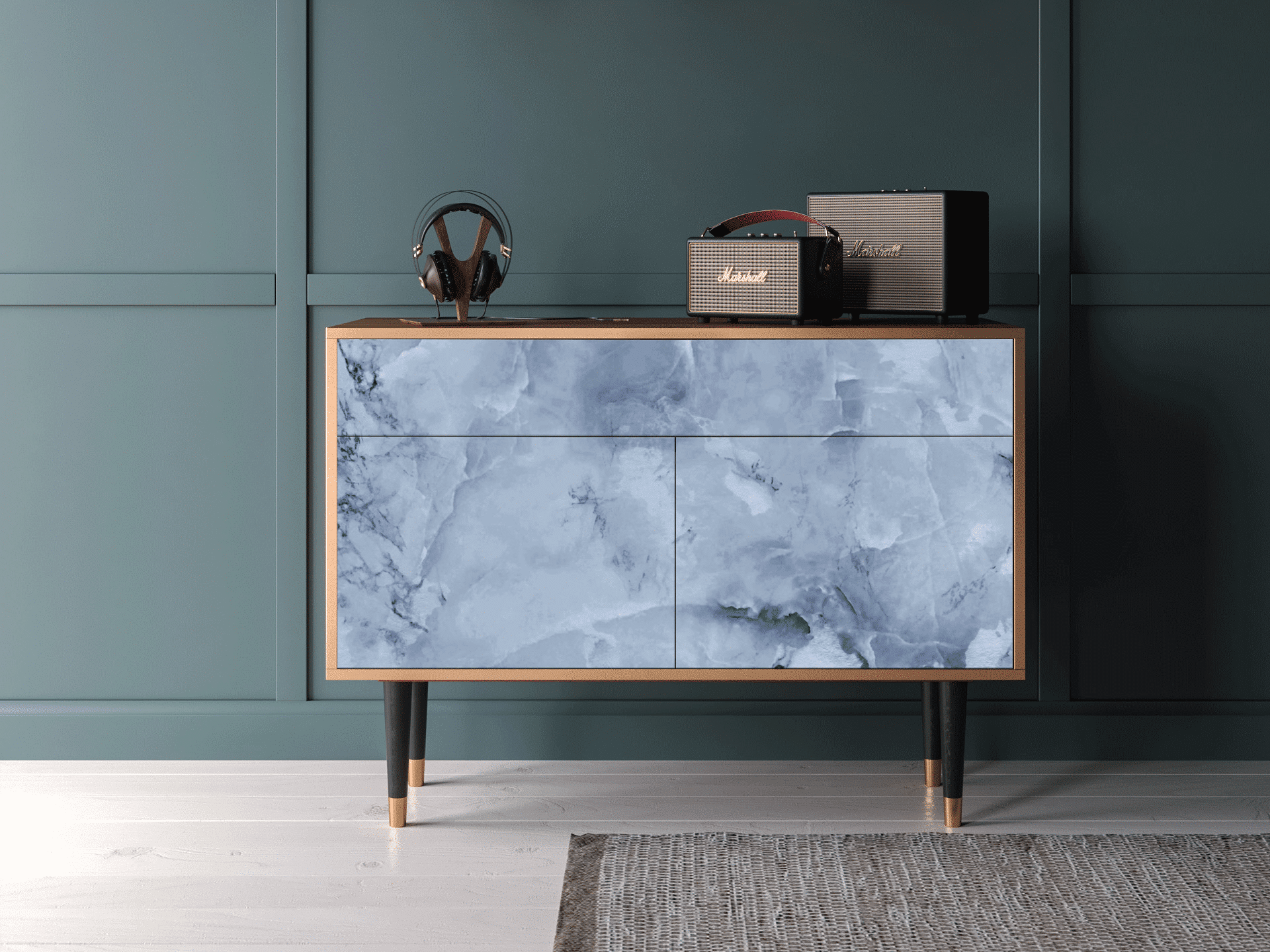 Sideboard - STORYZ - BS4 Feather Ice - Walnut