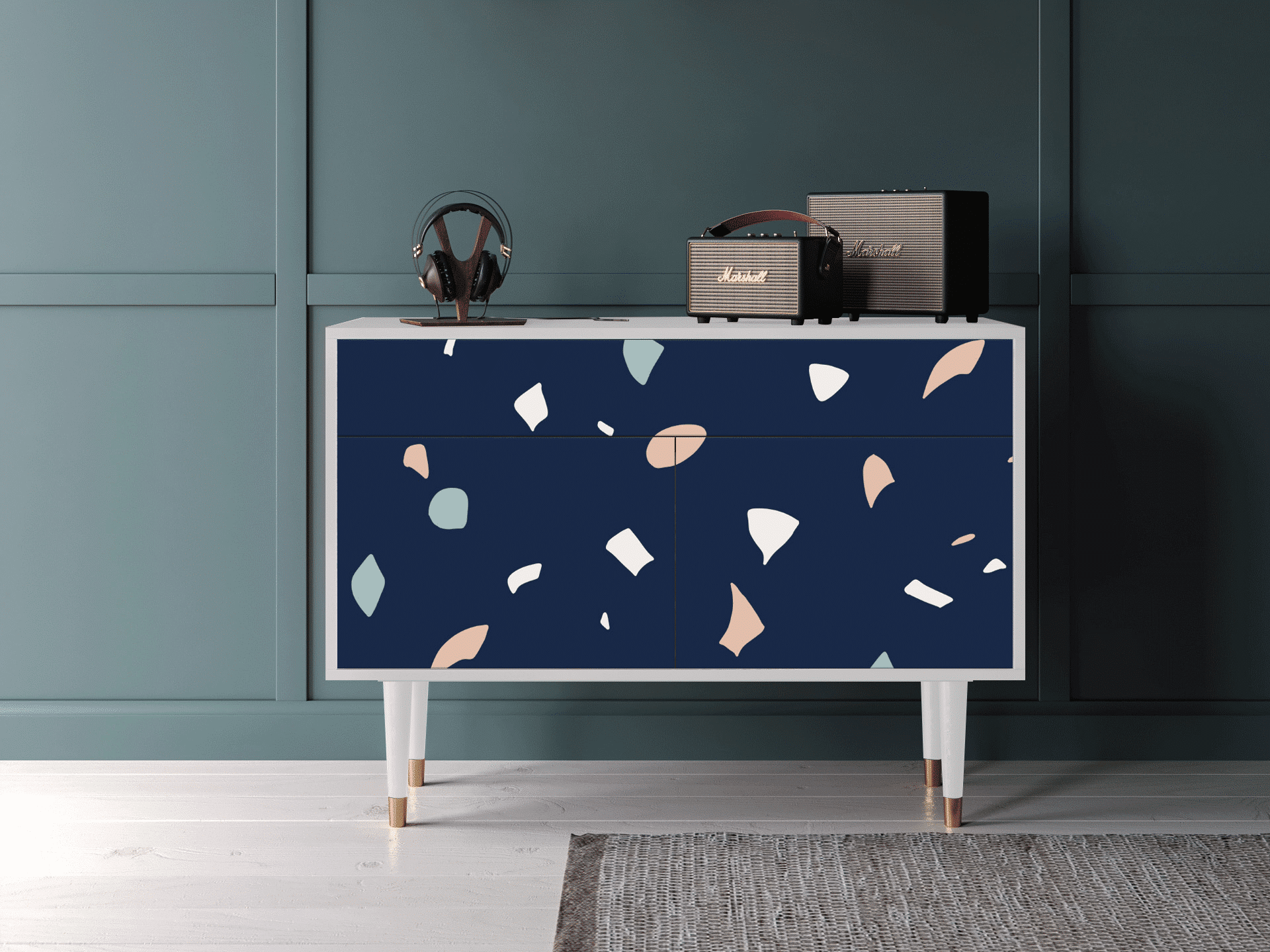 Sideboard - STORYZ - BS4 Space Satellites - White Sideboard - STORYZ - BS4 Space Satellites - White