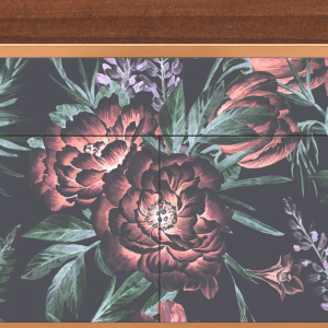 Sideboard - STORYZ - BS4 Dark Peonies - Walnut