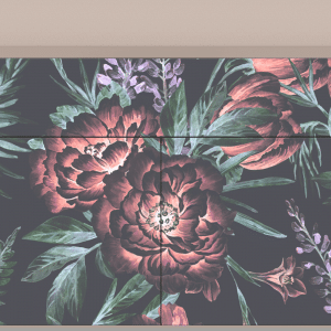 Sideboard - STORYZ - BS4 Dark Peonies - Latte