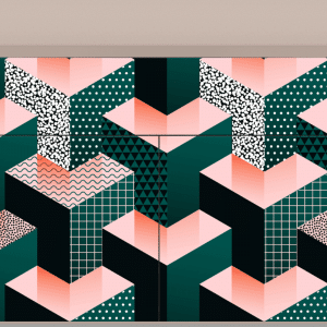 Sideboard - STORYZ - BS4 Geometric Madness - Latte