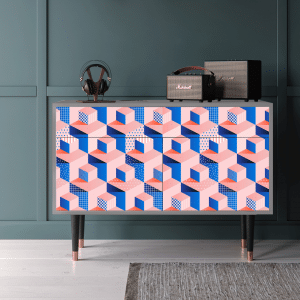 Sideboard - STORYZ - BS4 Pinky Squares - Grey