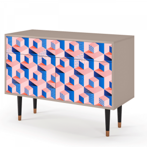 Sideboard - STORYZ - BS4 Pinky Squares - Latte