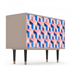 Sideboard - STORYZ - BS4 Pinky Squares - Latte