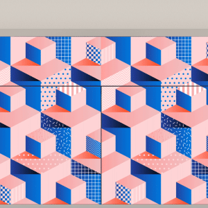 Sideboard - STORYZ - BS4 Pinky Squares - Sand