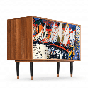 Sideboard - STORYZ - BS4 Le Séchage des voiles  - Walnut
