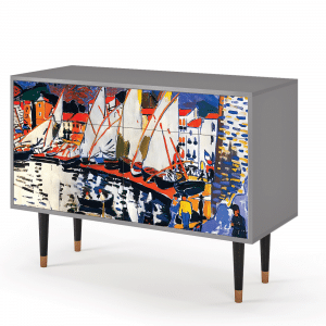 Sideboard - STORYZ - BS4 Le Séchage des voiles  - Grey