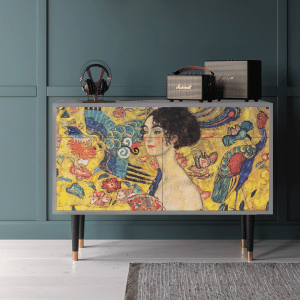 Sideboard - STORYZ - BS4 Lady with Fan by Klimt - Grey