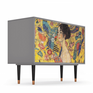 Sideboard - STORYZ - BS4 Lady with Fan by Klimt - Grey