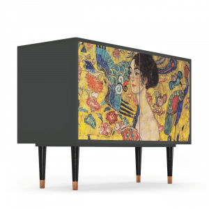 Sideboard - STORYZ - BS4 Lady with Fan by Klimt - Antracite