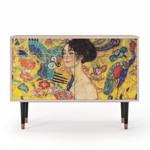 Sideboard - STORYZ - BS4 Lady with Fan by Klimt - Latte