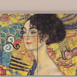 Sideboard - STORYZ - BS4 Lady with Fan by Klimt - Latte