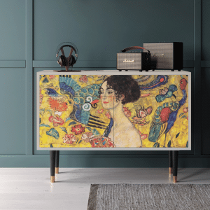 Sideboard - STORYZ - BS4 Lady with Fan by Klimt - Sand