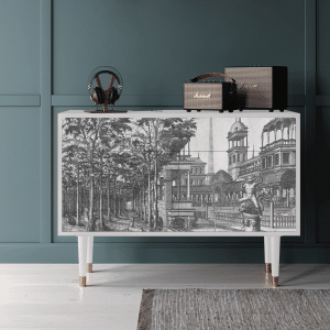Sideboard - STORYZ - BS4 View of the Piazza - White