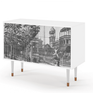 Sideboard - STORYZ - BS4 View of the Piazza - White