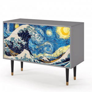 Sideboard - STORYZ - BS4 Great Wave - Grey