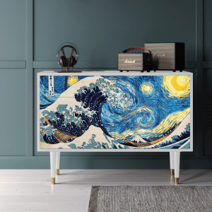 Sideboard - STORYZ - BS4 Great Wave - White