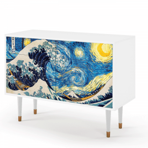 Sideboard - STORYZ - BS4 Great Wave - White