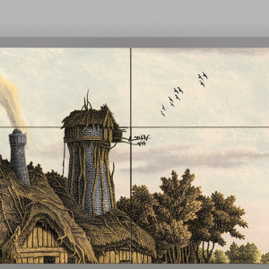 Sideboard - STORYZ - BS4 Mill along a River - Grey