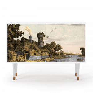 Sideboard - STORYZ - BS4 Mill along a River - White