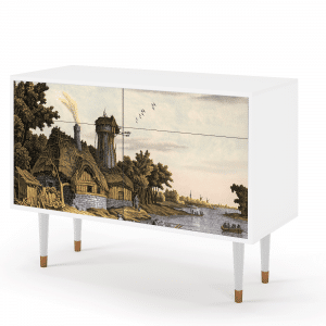 Sideboard - STORYZ - BS4 Mill along a River - White