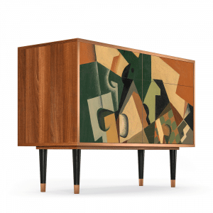 Sideboard - STORYZ - BS4 Glass and Checkerboard - Walnut
