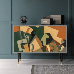 Sideboard - STORYZ - BS4 Glass and Checkerboard - Grey