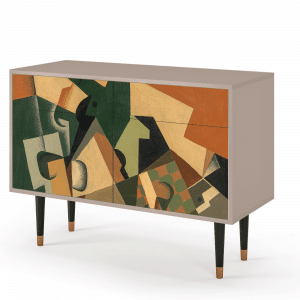 Sideboard - STORYZ - BS4 Glass and Checkerboard - Latte