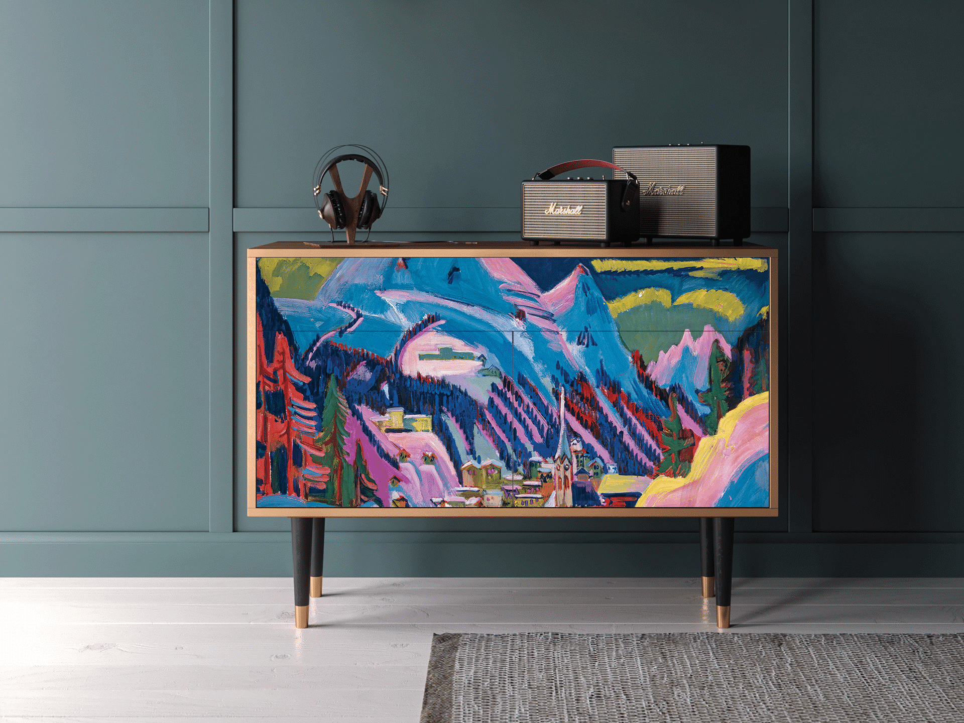 Sideboard - STORYZ - BS4 Davos Winter - Walnut