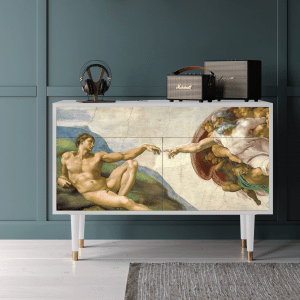 Sideboard - STORYZ - BS4 The Creation of Adam - White