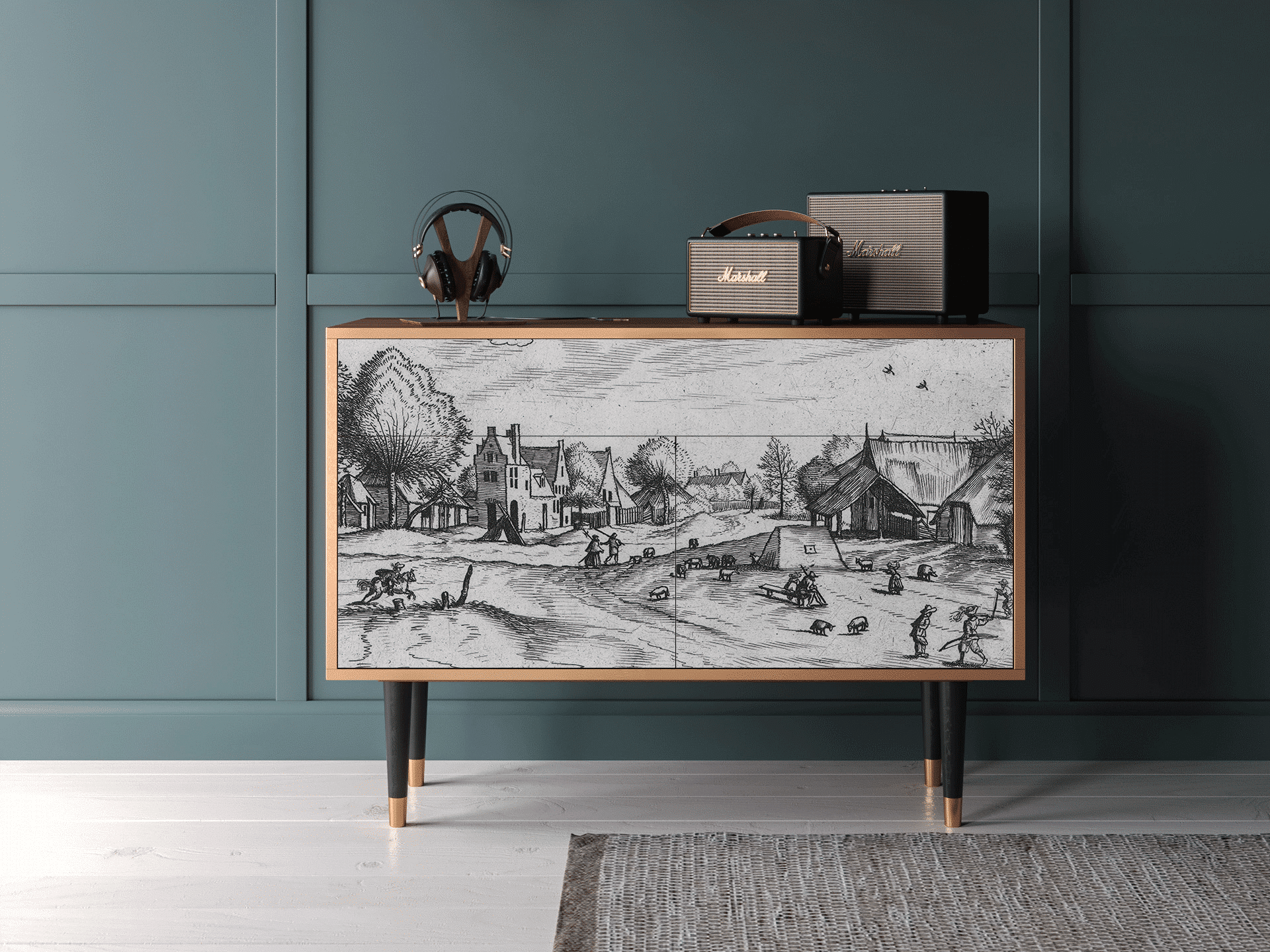Sideboard - STORYZ - BS4 Country Village - Walnut