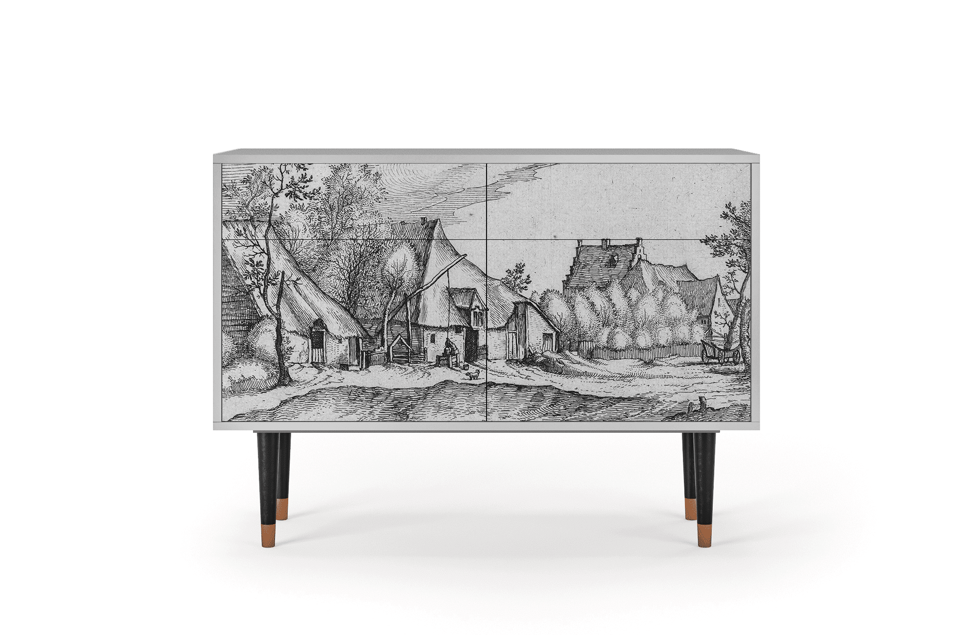 Sideboard – STORYZ – BS4 Farms in a Village – Grey Sideboard - STORYZ - BS4 Farms in a Village - Grey