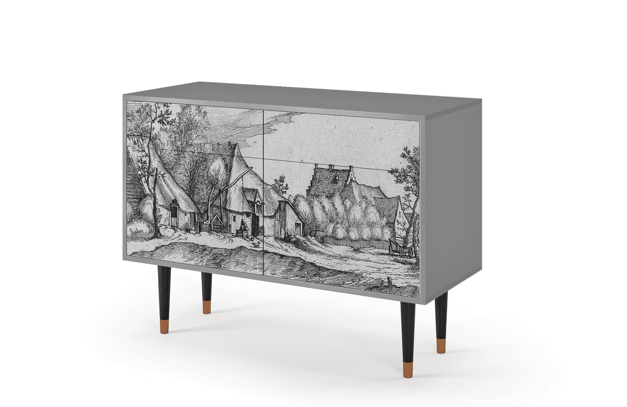 BS4_183_002 Sideboard - STORYZ - BS4 Farms in a Village - Grey