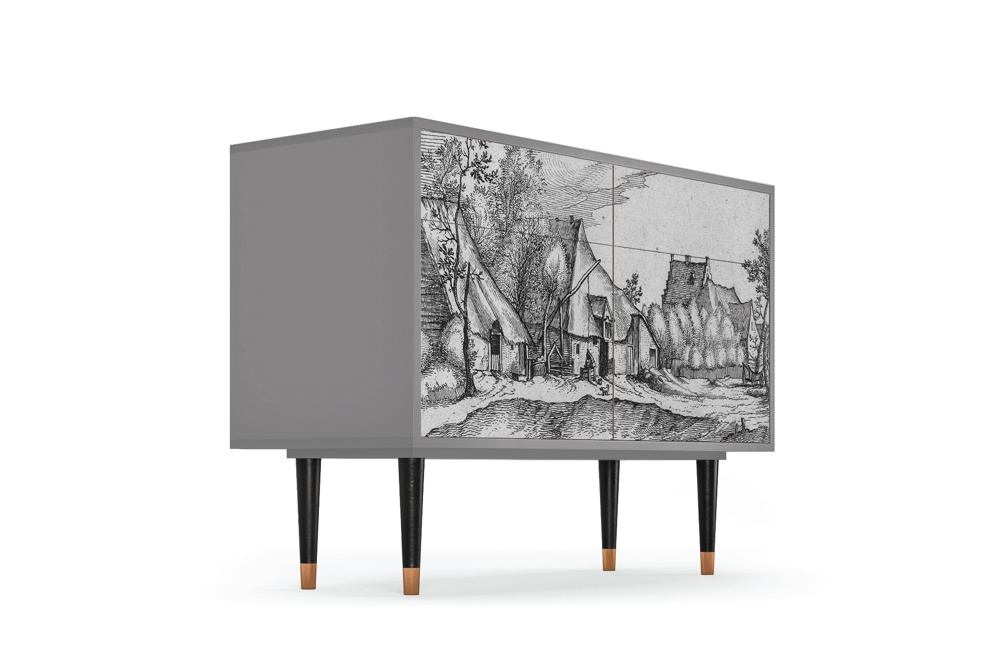 Sideboard – STORYZ – BS4 Farms in a Village – Grey Sideboard - STORYZ - BS4 Farms in a Village - Grey