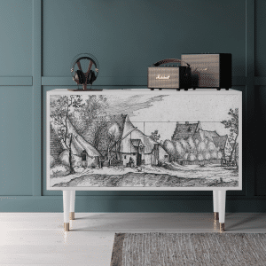 Sideboard - STORYZ - BS4 Farms in a Village - White