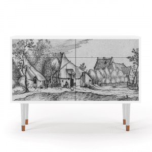 Sideboard - STORYZ - BS4 Farms in a Village - White